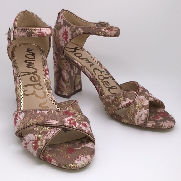 Sam Edelman | Shoes | Sam Edelman Orlane Tapestry Floral Sandal Block Heel  Size 65m | Poshmark